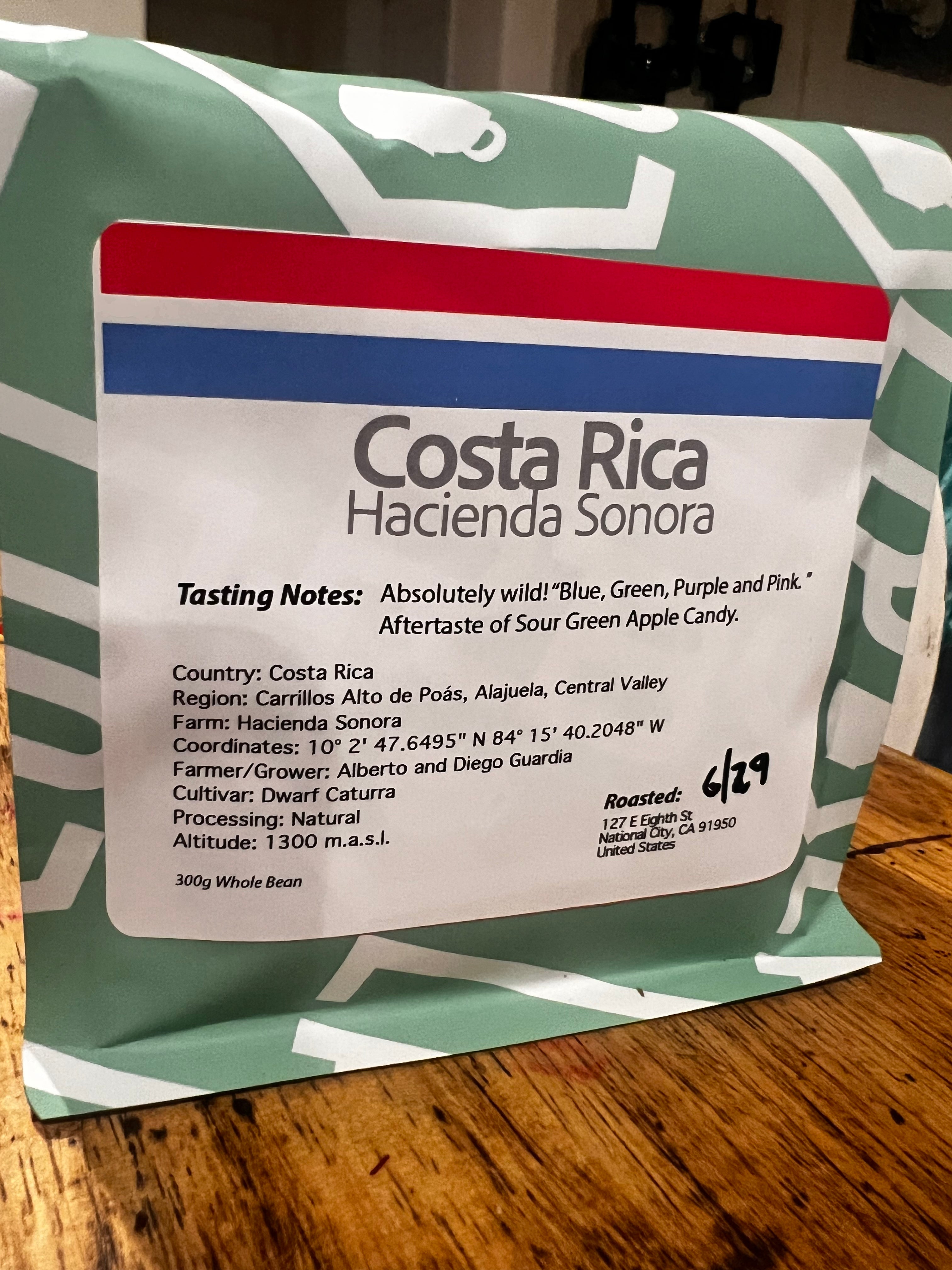 Costa Rica Hacienda Sonora Dwarf Caturra