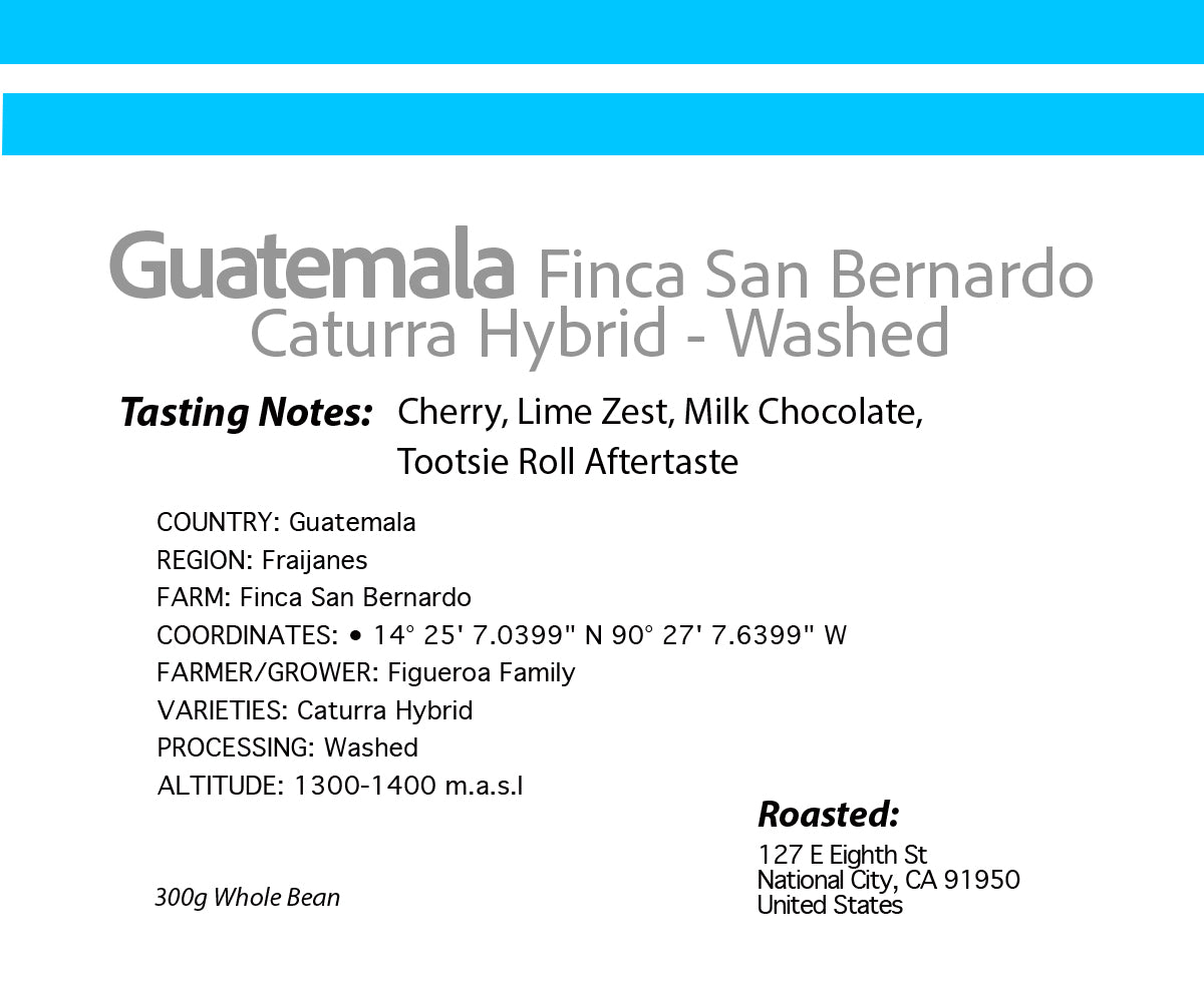 Guatemala Hybrid Caturra - Washed